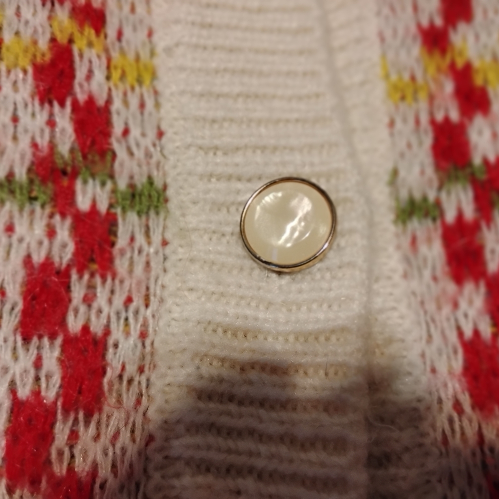Colorful Patterned Women's Cardigan - Picture 3 of 11